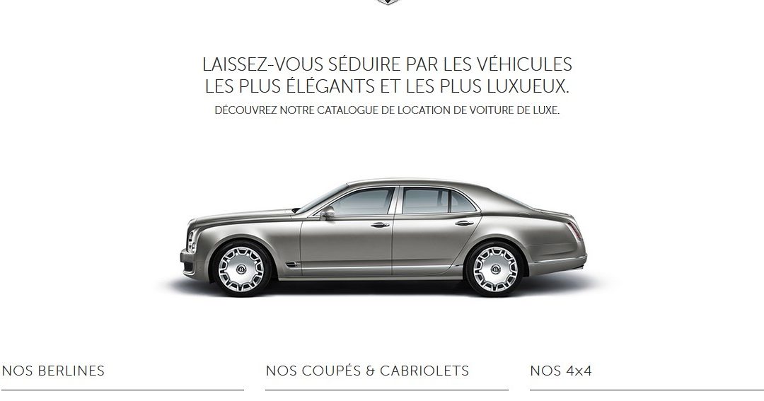 louer une voiture de luxe paris